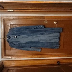 Jean dress with tie in the back.